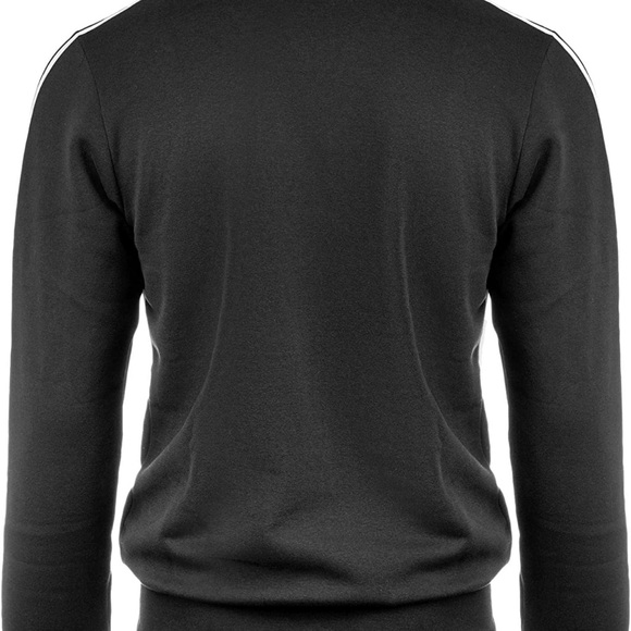 Adidas E 3S Crew FL Round-neck Sweater Unisex Black/White DQ3084 Size Large - Picture 9 of 15